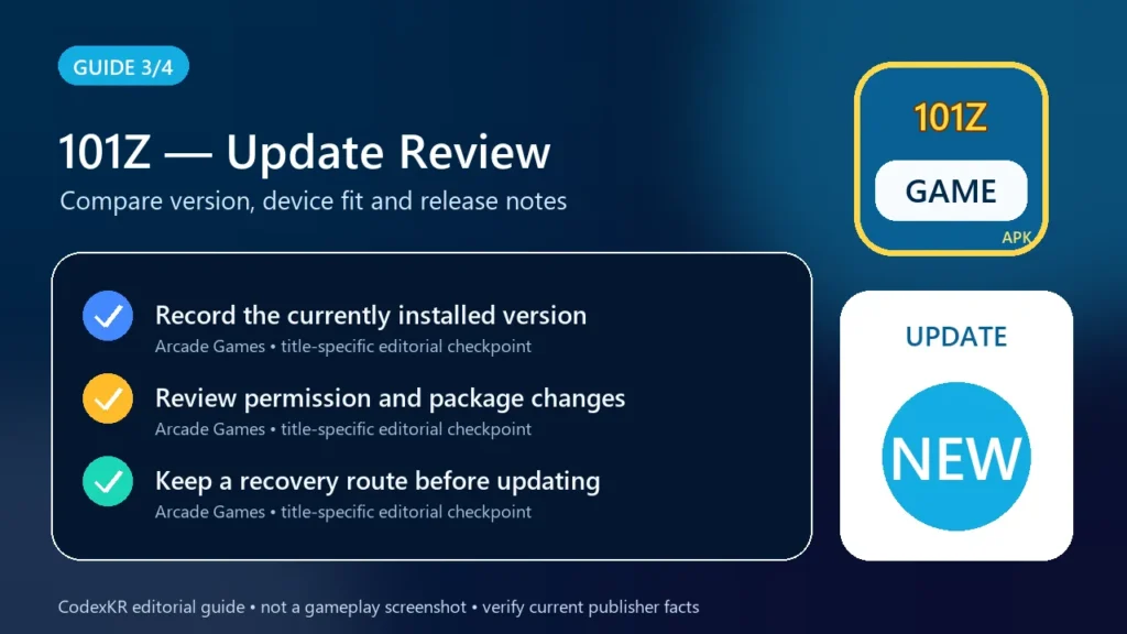 101Z APK information and safety guide card 3