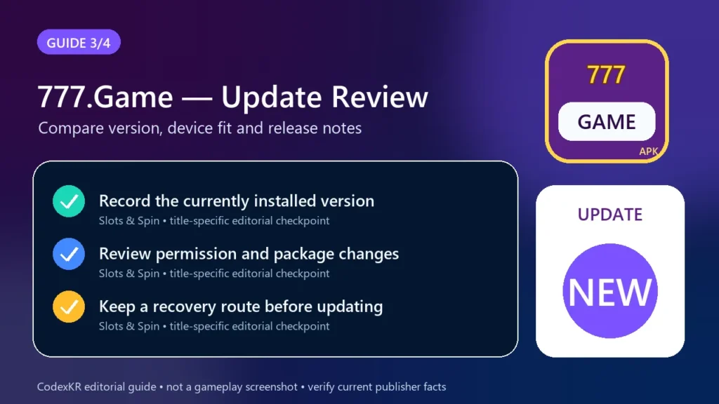777.Game APK information and safety guide card 3