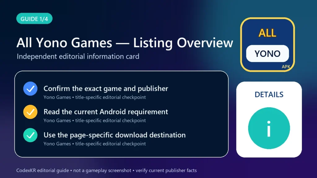 All Yono Games APK information and safety guide card 1