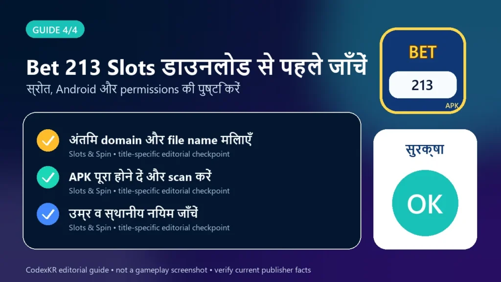 Bet 213 Slots APK information and safety guide card 4
