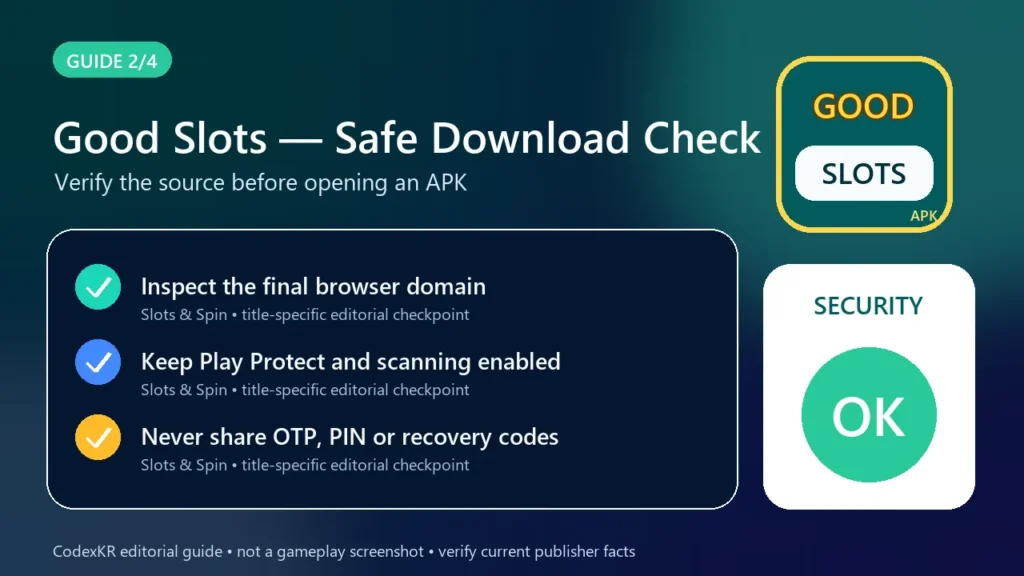 Good Slots APK information and safety guide card 2