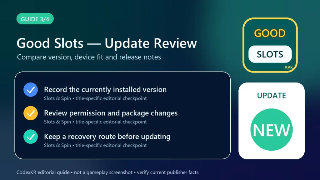 Good Slots APK information and safety guide card 3