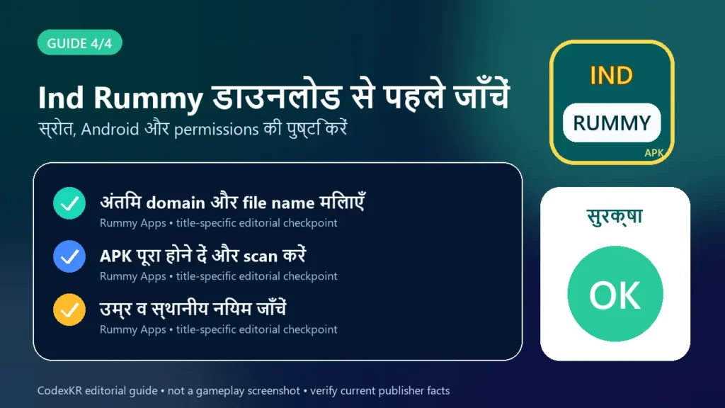 Ind Rummy APK information and safety guide card 4