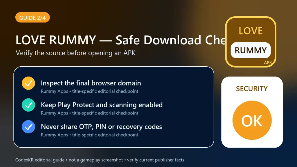 LOVE RUMMY APK information and safety guide card 2