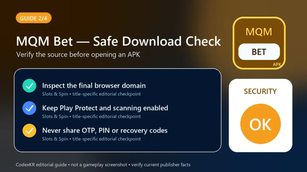 MQM Bet APK information and safety guide card 2