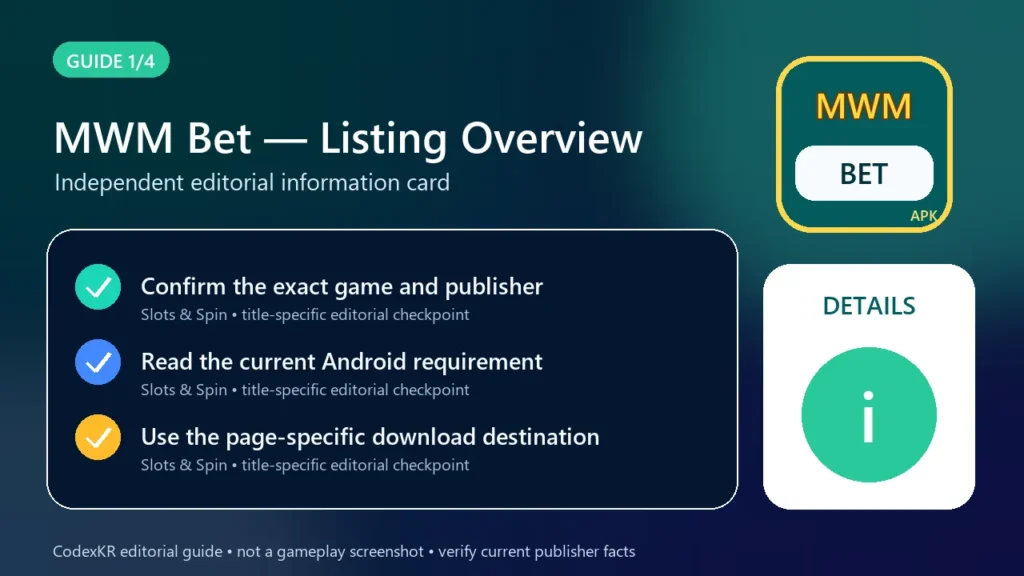 MWM Bet APK information and safety guide card 1
