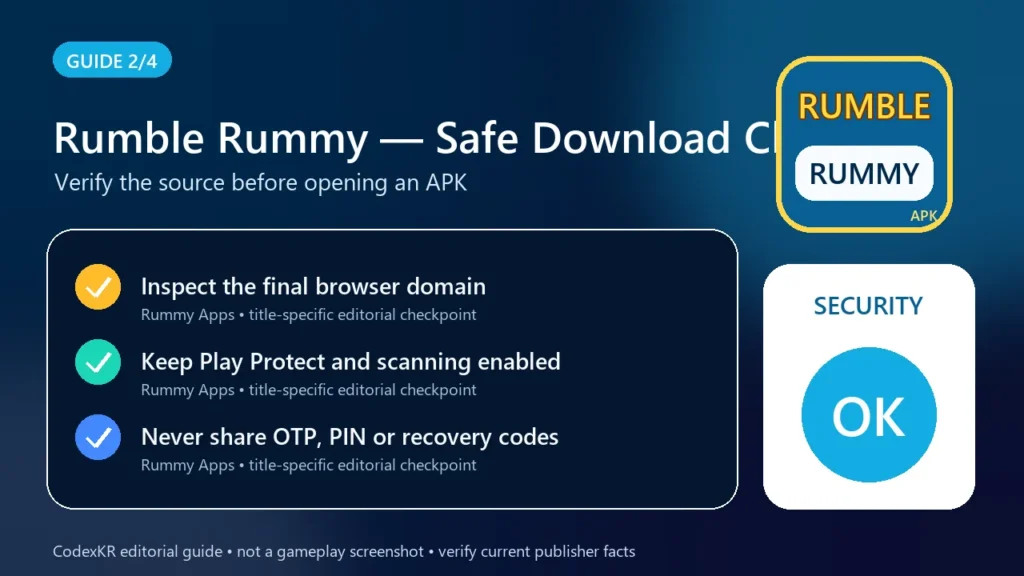 Rumble Rummy APK information and safety guide card 2