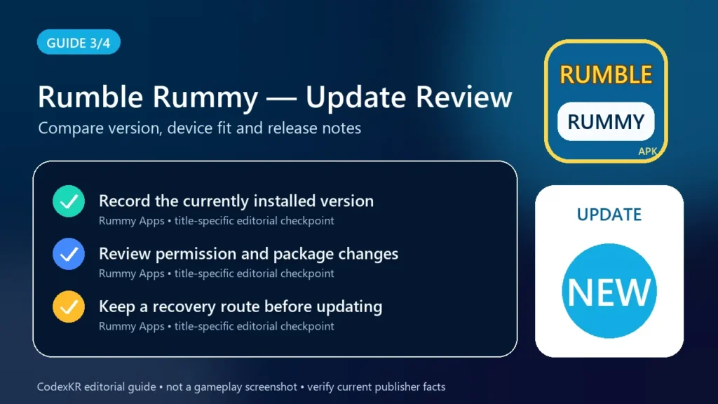 Rumble Rummy APK information and safety guide card 3