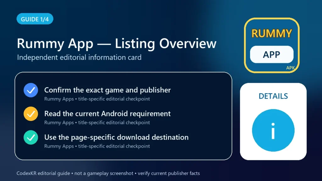 Rummy App APK information and safety guide card 1