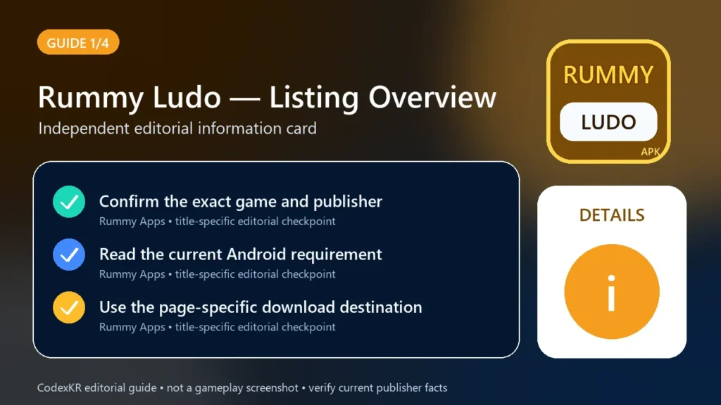 Rummy Ludo APK information and safety guide card 1