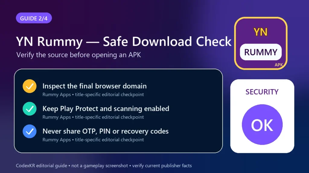 YN Rummy APK information and safety guide card 2
