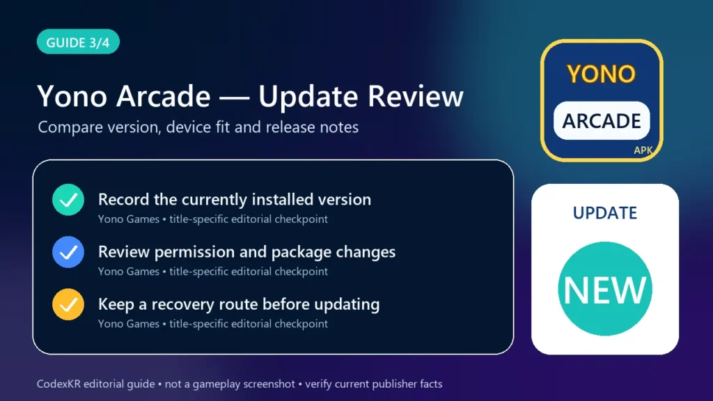 Yono Arcade APK information and safety guide card 3