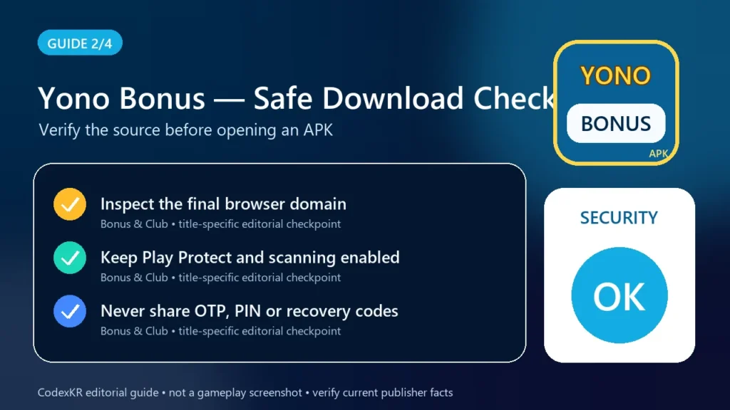 Yono Bonus APK information and safety guide card 2