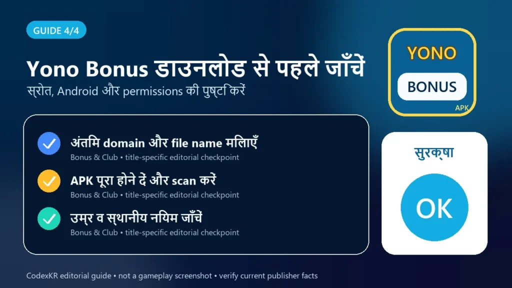 Yono Bonus APK information and safety guide card 4