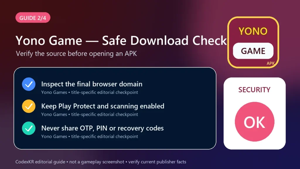 Yono Game APK information and safety guide card 2