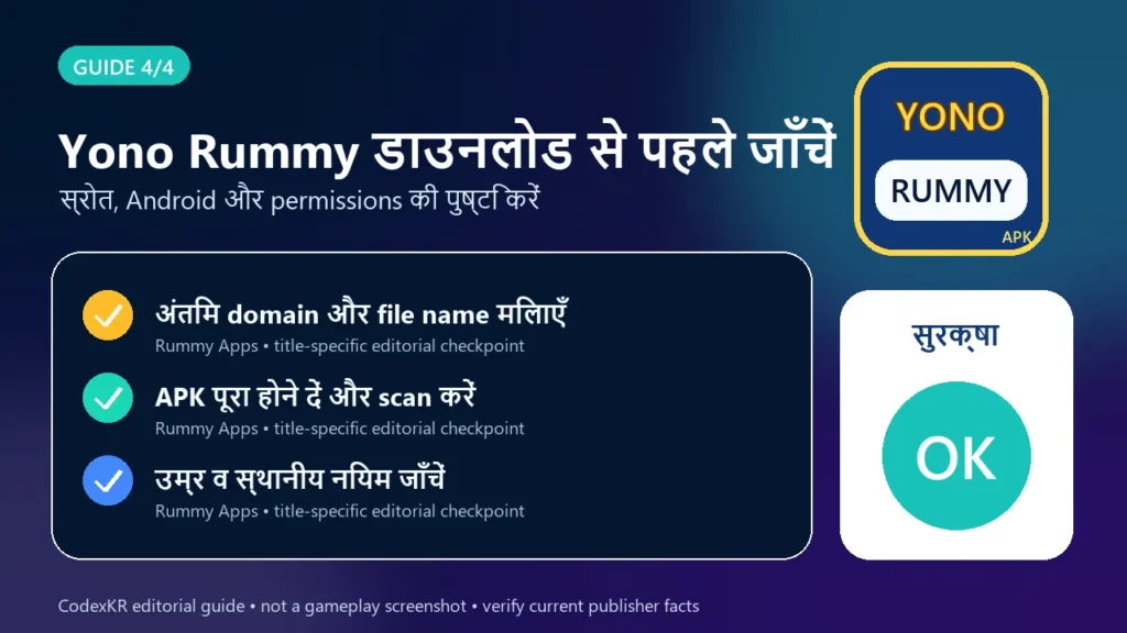 Yono Rummy APK information and safety guide card 4